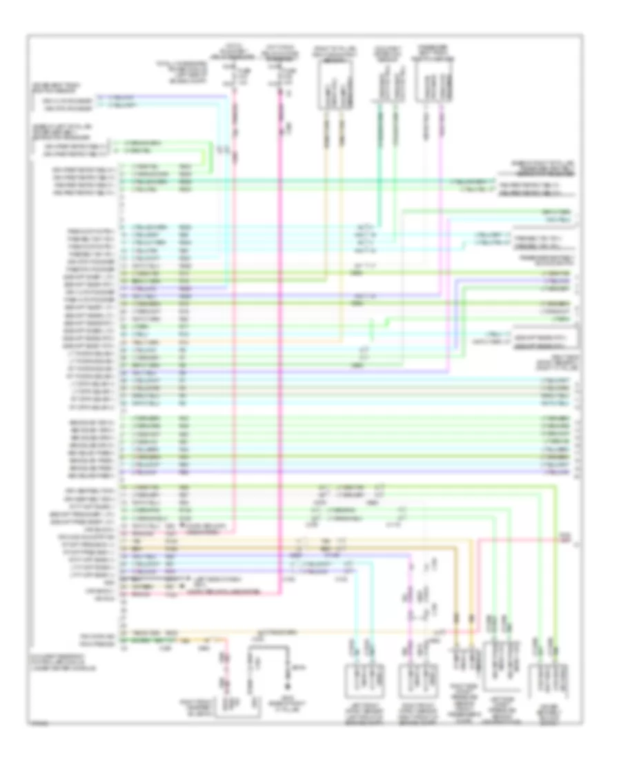 Supplemental Restraints Wiring Diagram 1 of 2 for Jeep Grand Cherokee Laredo 2011