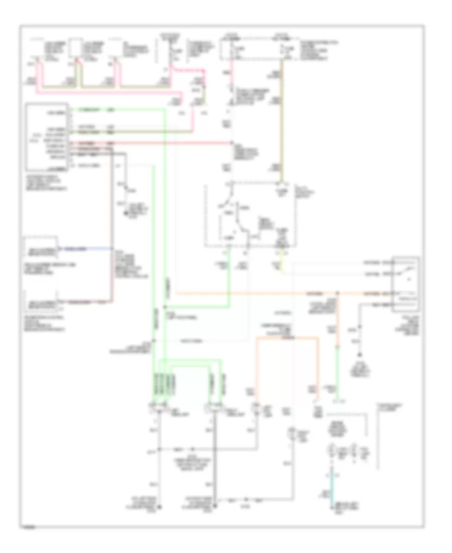 Headlights Wiring Diagram with DRL for Jeep Wrangler X 2005