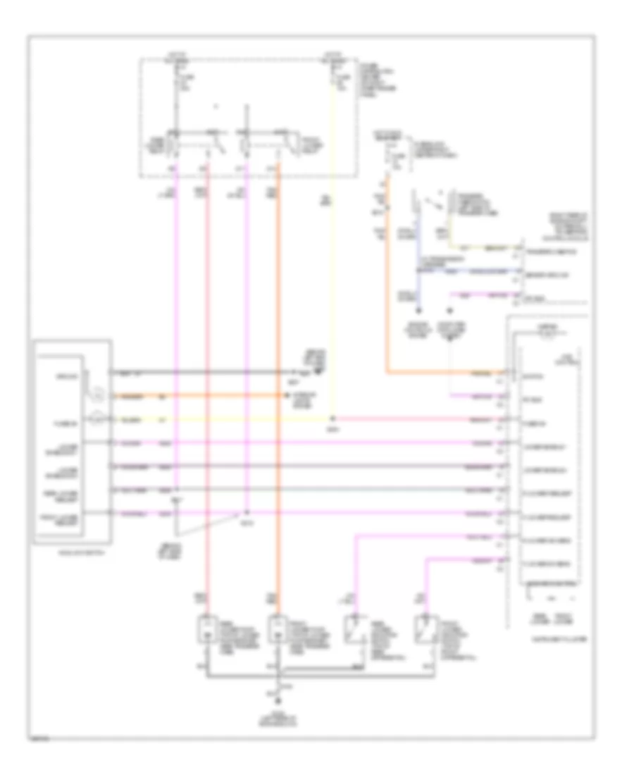 Front Rear Differential Lock Wiring Diagram for Jeep Wrangler X 2005