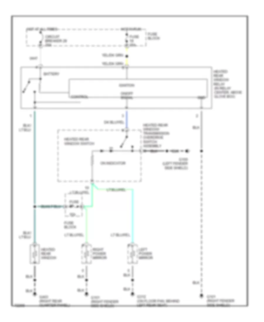 Defogger Wiring Diagram for Jeep Grand Cherokee Limited 1995