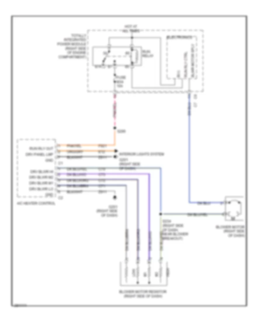 Heater Wiring Diagram for Jeep Wrangler Sahara 2008