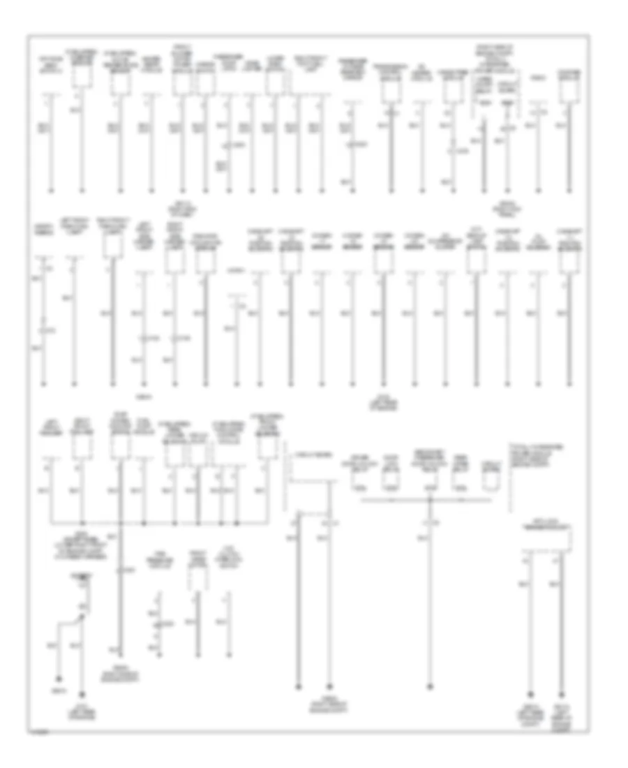 Ground Distribution Wiring Diagram 1 of 2 for Jeep Wrangler Rubicon 2013