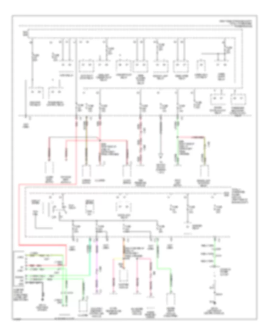 Power Distribution Wiring Diagram 2 of 3 for Jeep Wrangler Rubicon 2013