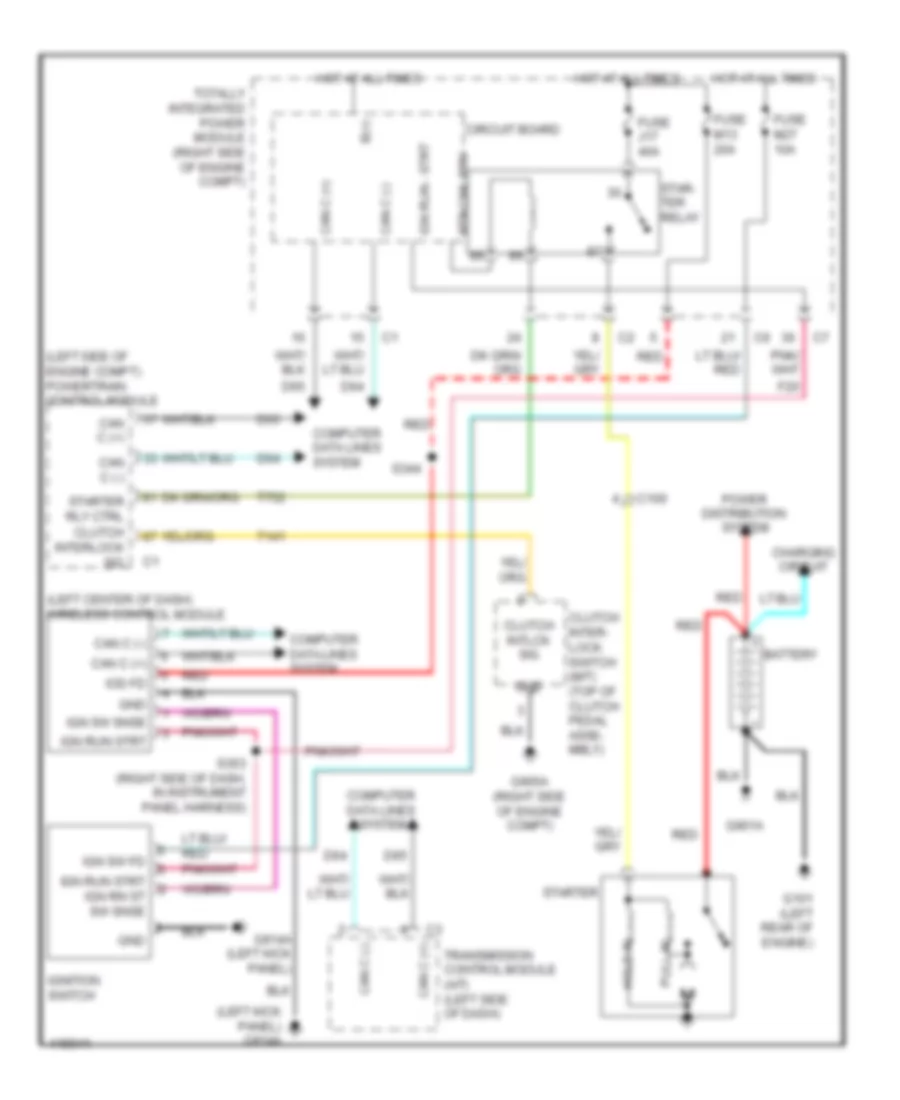 Starting Wiring Diagram for Jeep Wrangler Rubicon 2013