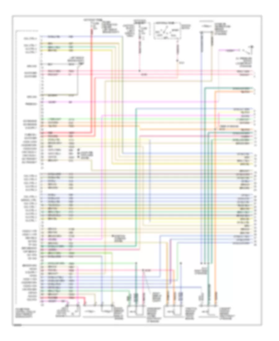 4.7L, Engine Performance Wiring Diagram (1 of 6) for Jeep Commander 2006