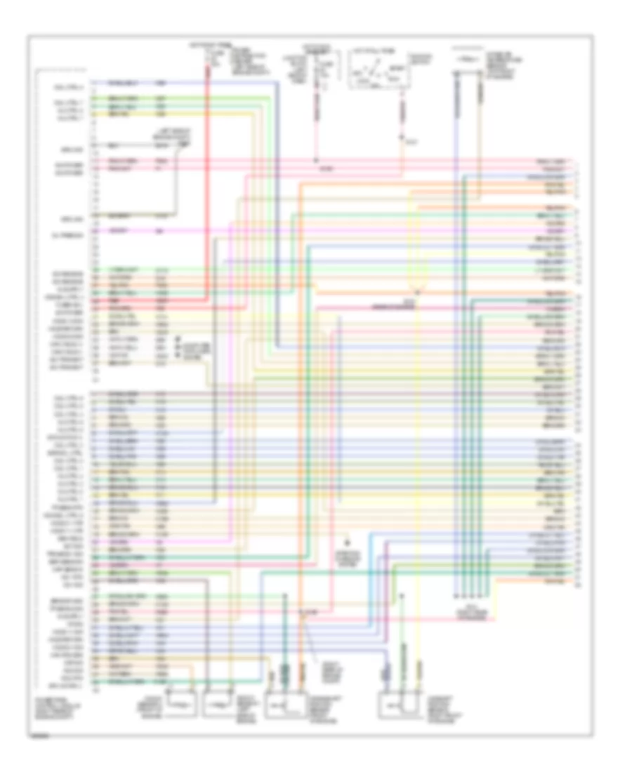5.7L, Engine Performance Wiring Diagram (1 of 6) for Jeep Commander 2006
