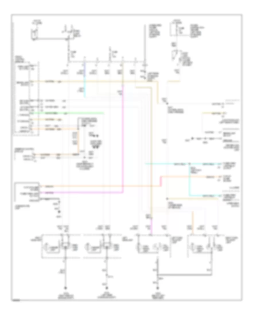 Exterior Lamps Wiring Diagram for Jeep Commander 2006