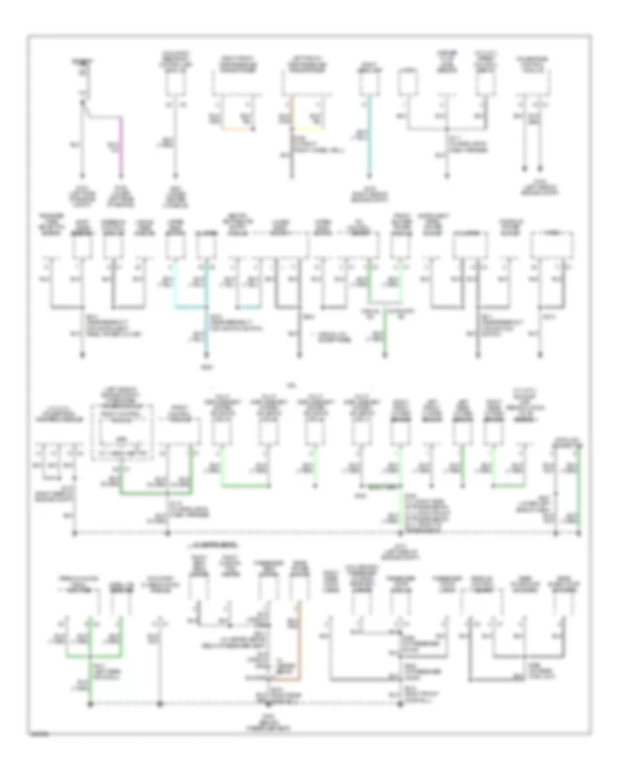 Ground Distribution Wiring Diagram 1 of 2 for Jeep Commander 2006