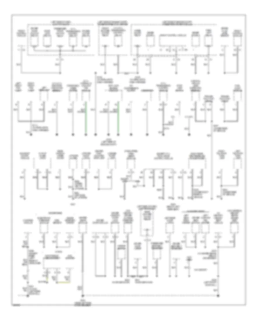 Ground Distribution Wiring Diagram (2 of 2) for Jeep Commander 2006
