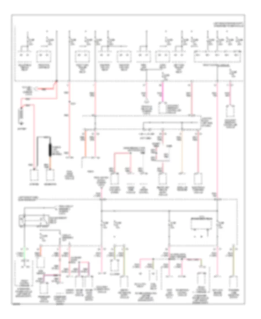 Power Distribution Wiring Diagram 1 of 3 for Jeep Commander 2006