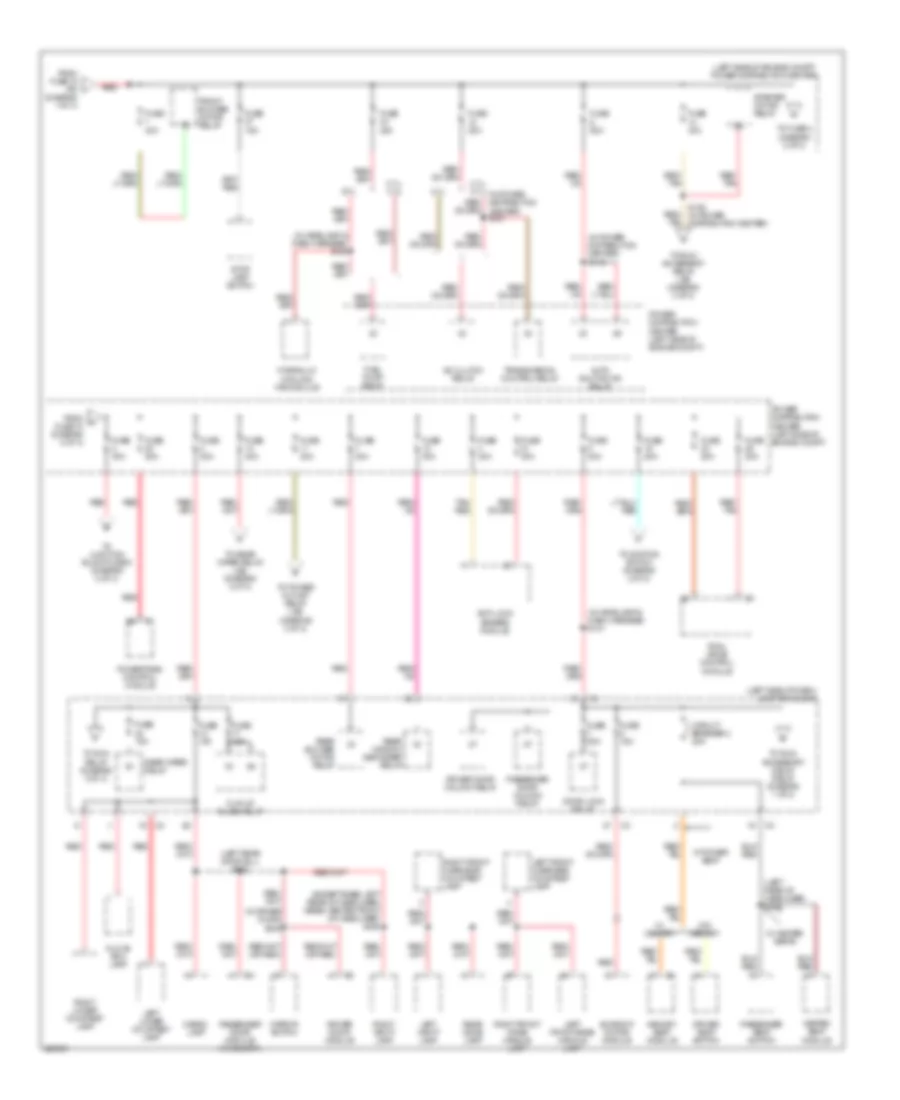 Power Distribution Wiring Diagram 2 of 3 for Jeep Commander 2006