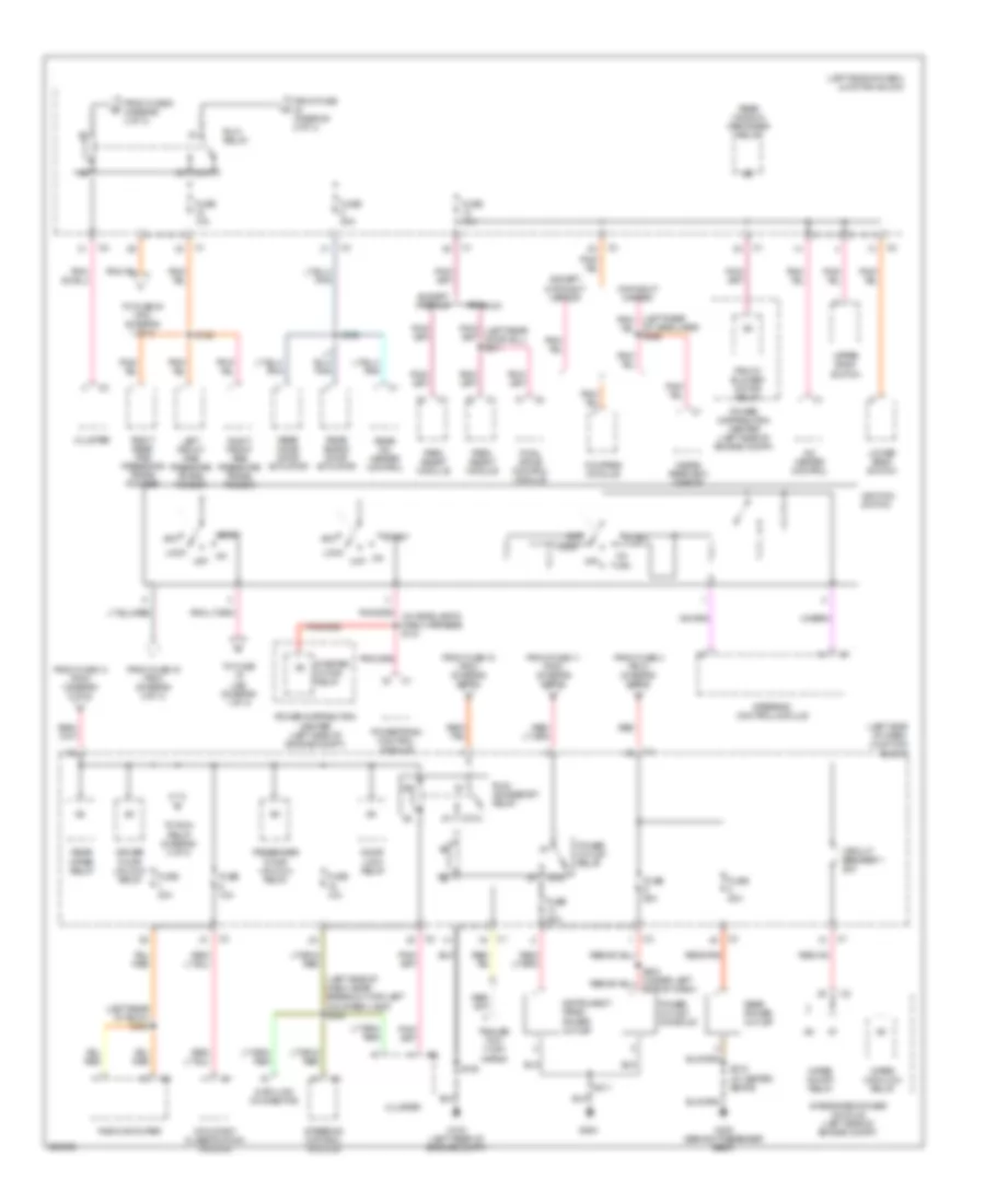 Power Distribution Wiring Diagram (3 of 3) for Jeep Commander 2006