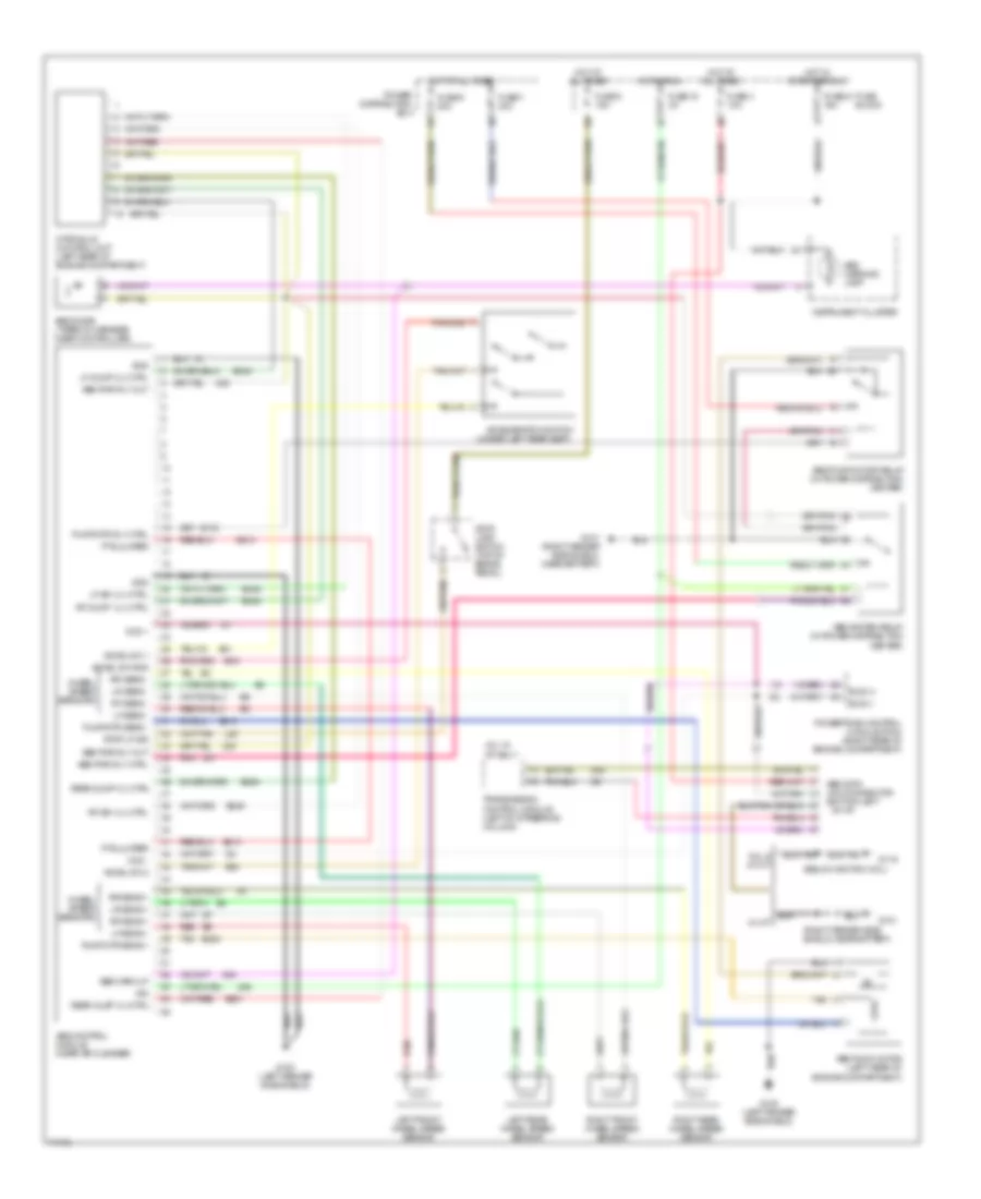 Anti-lock Brake Wiring Diagrams for Jeep Grand Cherokee SE 1995