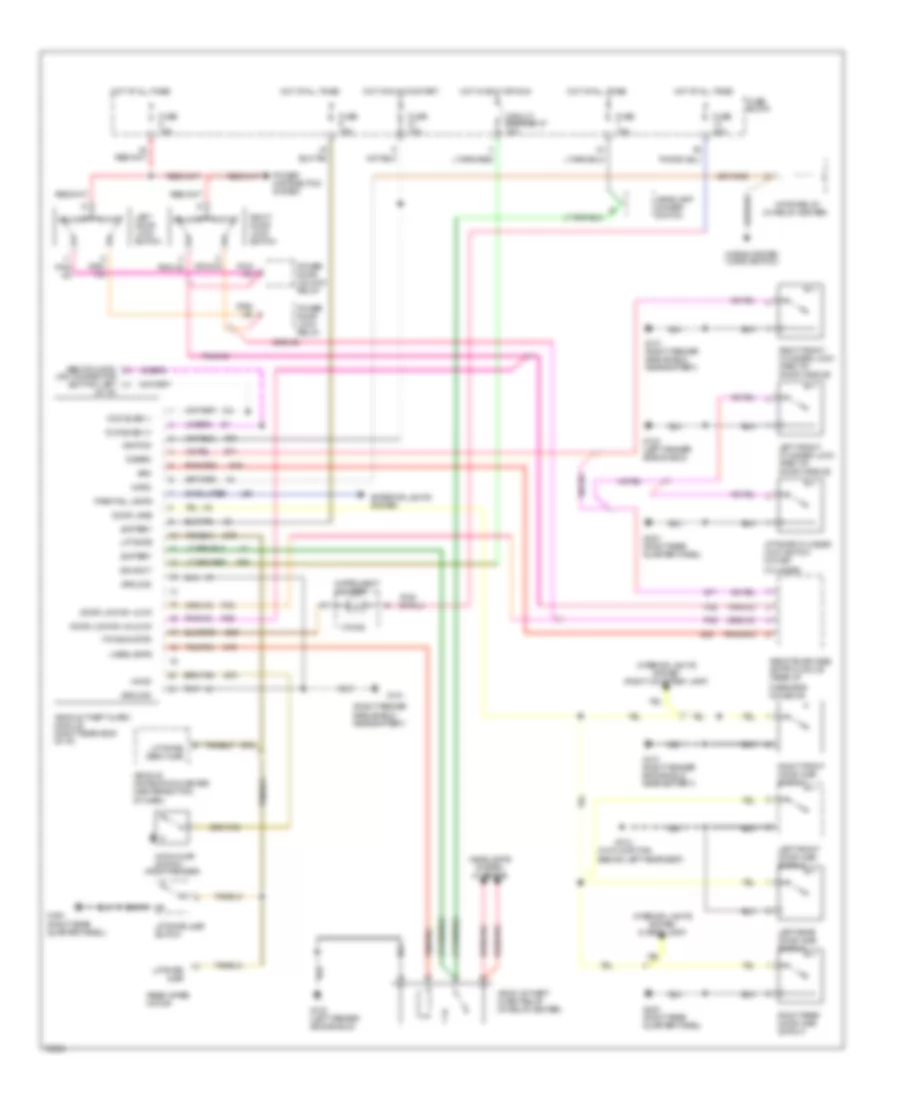 Anti-theft Wiring Diagram for Jeep Grand Cherokee SE 1995