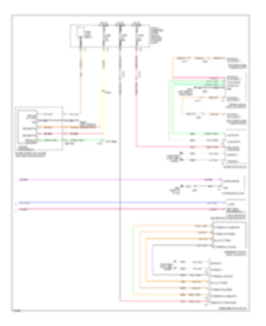Forced Entry Wiring Diagram 2 of 2 for Jeep Grand Cherokee Limited 2011