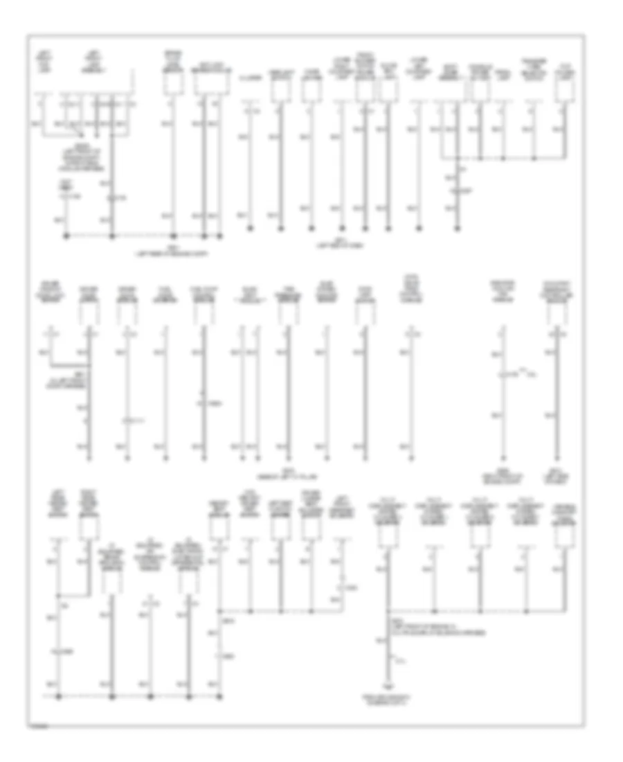 Ground Distribution Wiring Diagram 1 of 3 for Jeep Grand Cherokee Limited 2011
