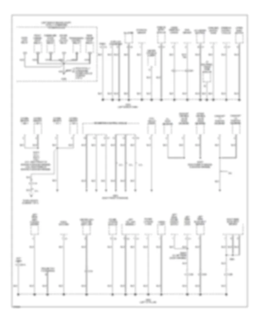 Ground Distribution Wiring Diagram (2 of 3) for Jeep Grand Cherokee Limited 2011