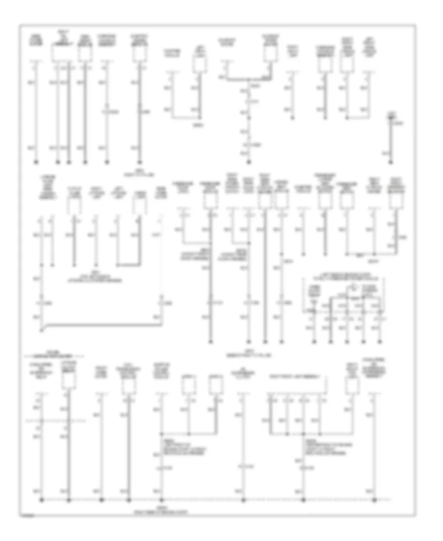 Ground Distribution Wiring Diagram 3 of 3 for Jeep Grand Cherokee Limited 2011