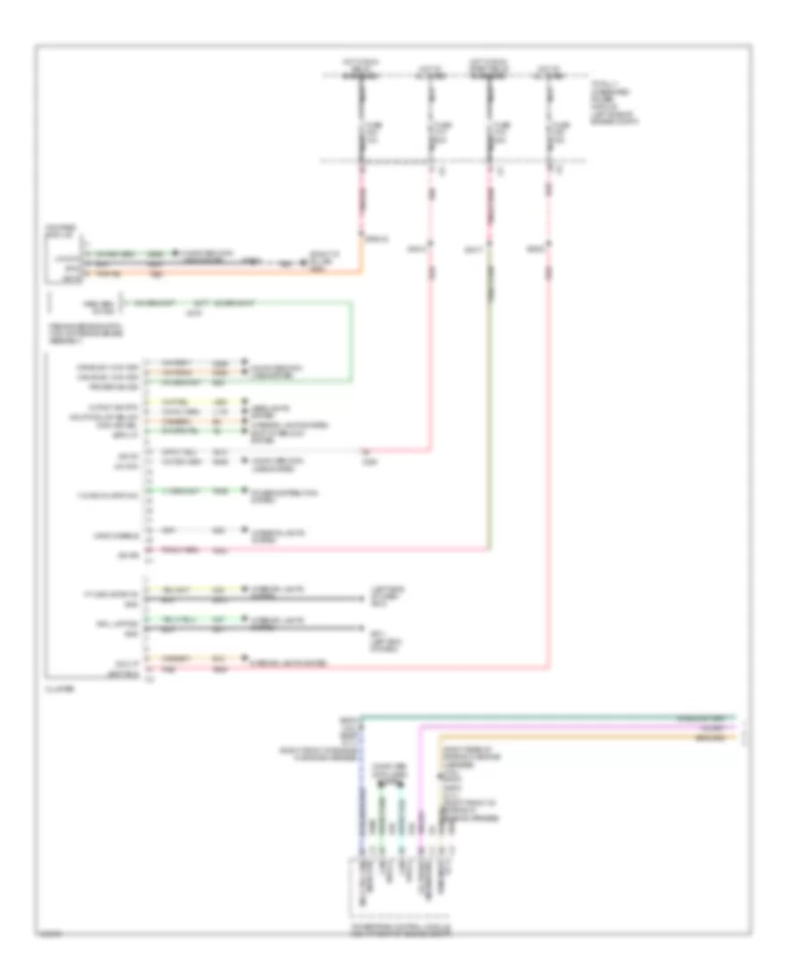 Instrument Cluster Wiring Diagram 1 of 2 for Jeep Grand Cherokee Limited 2011
