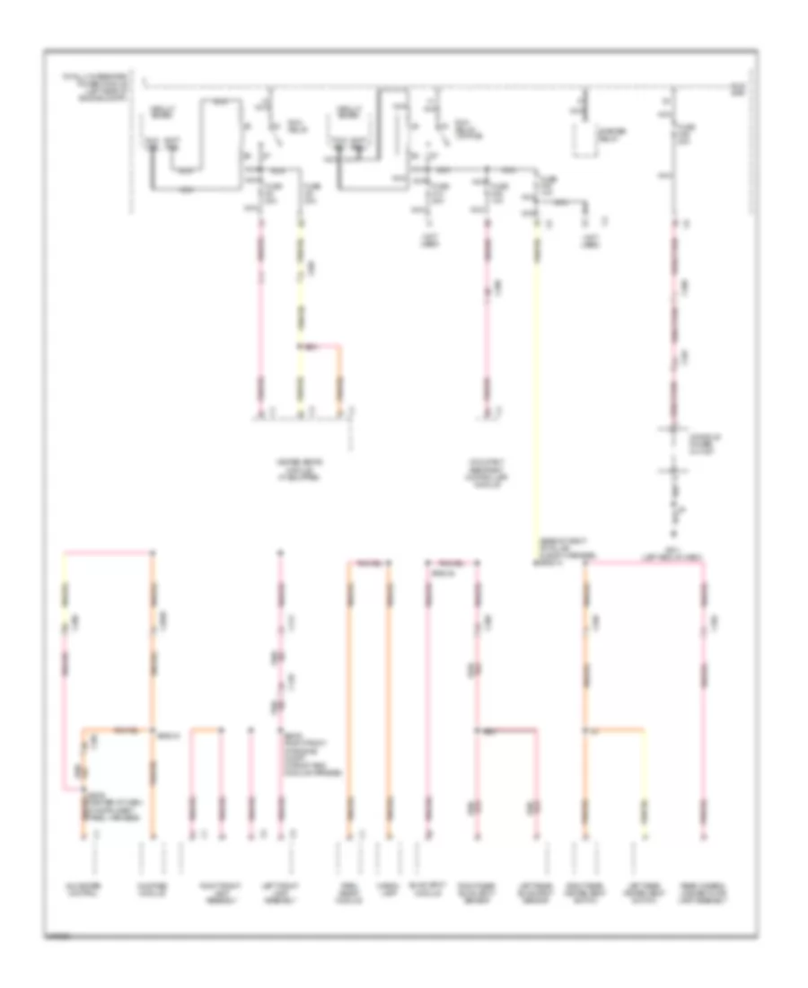 Power Distribution Wiring Diagram 4 of 4 for Jeep Grand Cherokee Limited 2011