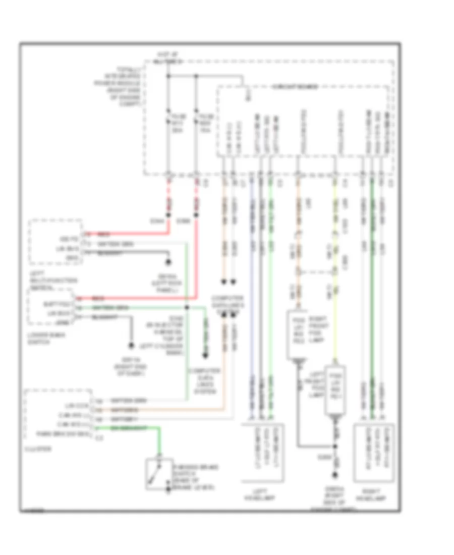 Headlights Wiring Diagram for Jeep Wrangler Sahara 2013