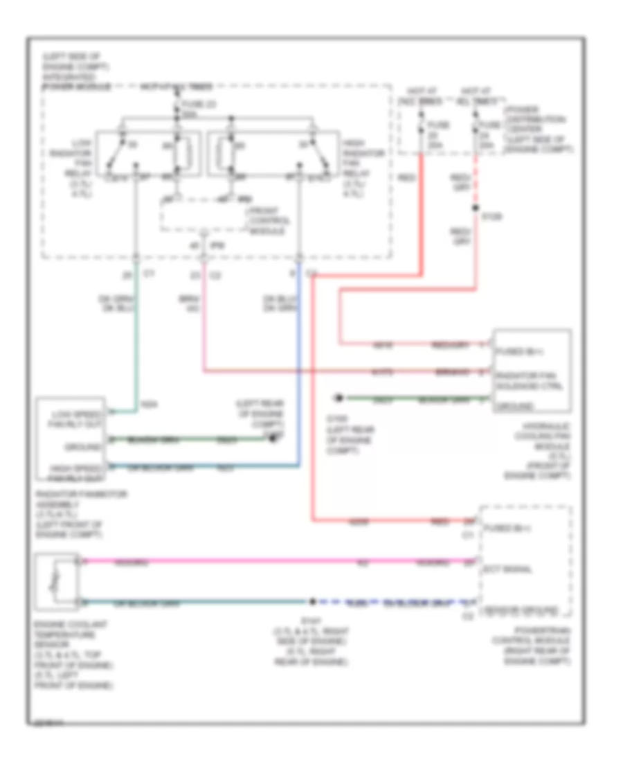 Cooling Fan Wiring Diagram for Jeep Commander Limited 2006