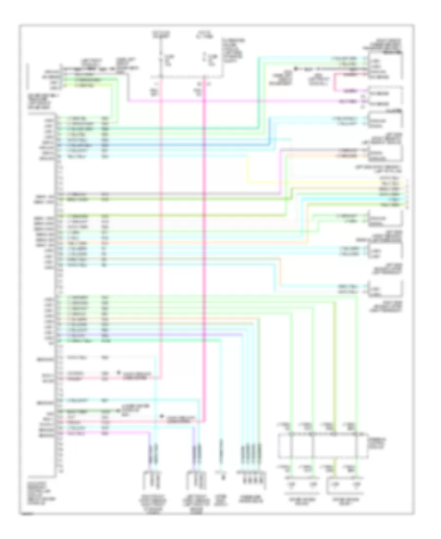 Supplemental Restraints Wiring Diagram 1 of 2 for Jeep Commander Limited 2006