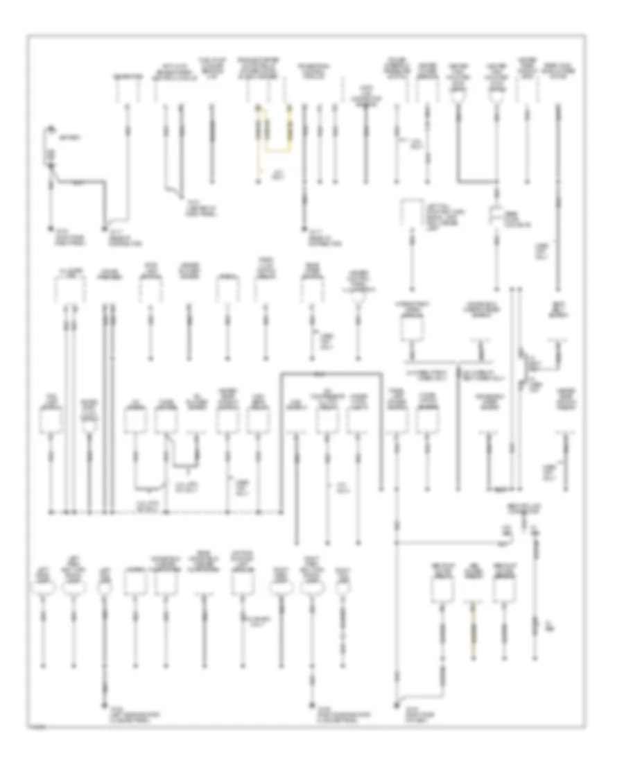 Ground Distribution Wiring Diagram for Jeep Wrangler S 1995