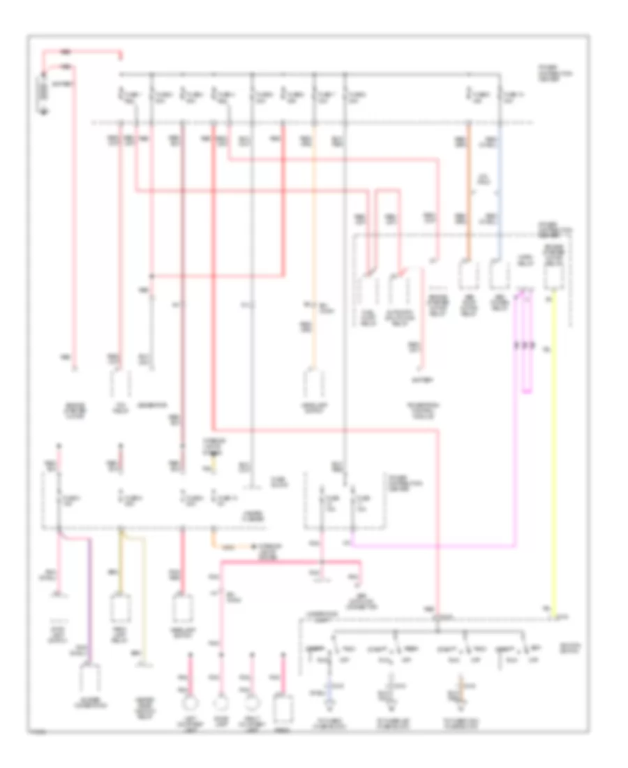 Power Distribution Wiring Diagram 1 of 2 for Jeep Wrangler S 1995