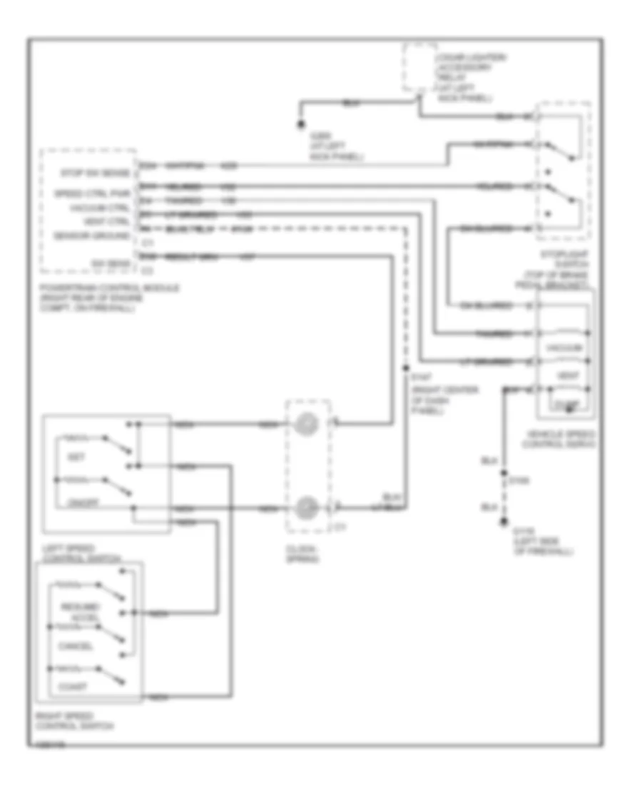 Cruise Control Wiring Diagram for Jeep Wrangler SE 2001