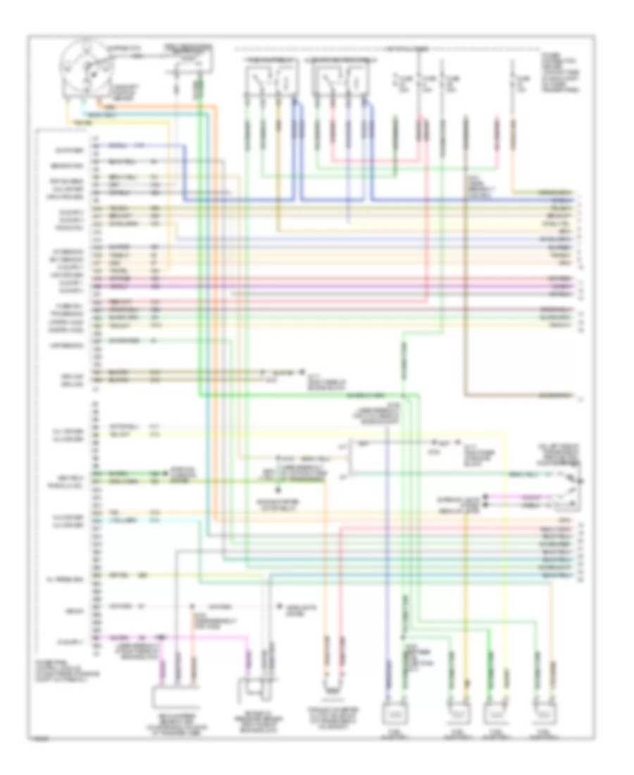 2 5L Engine Performance Wiring Diagrams 1 of 3 for Jeep Wrangler SE 2001