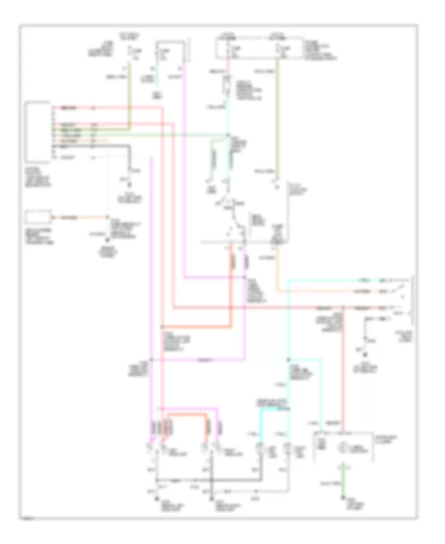 Headlight Wiring Diagram with DRL for Jeep Wrangler SE 2001