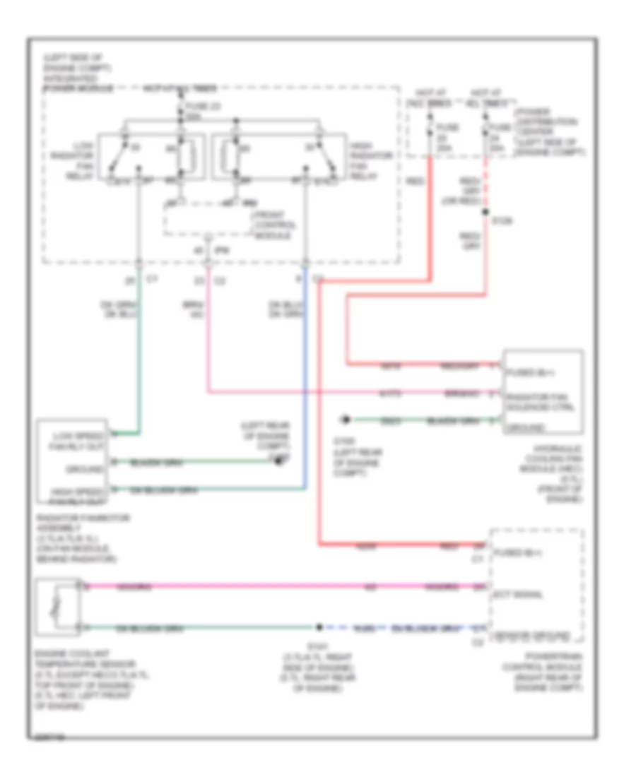Cooling Fan Wiring Diagram for Jeep Grand Cherokee Laredo 2006