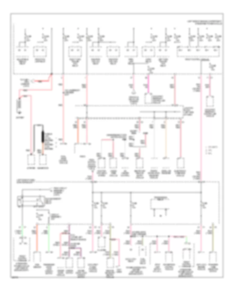 Power Distribution Wiring Diagram 1 of 3 for Jeep Grand Cherokee Laredo 2006