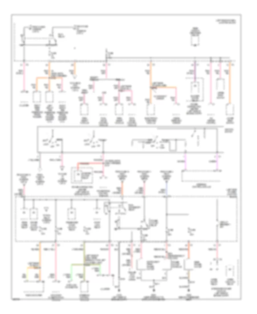 Power Distribution Wiring Diagram (3 of 3) for Jeep Grand Cherokee Laredo 2006