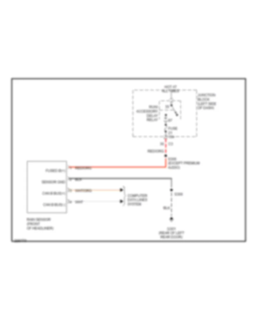 схема Датчика дождя для Jeep Grand Cherokee Laredo 2006