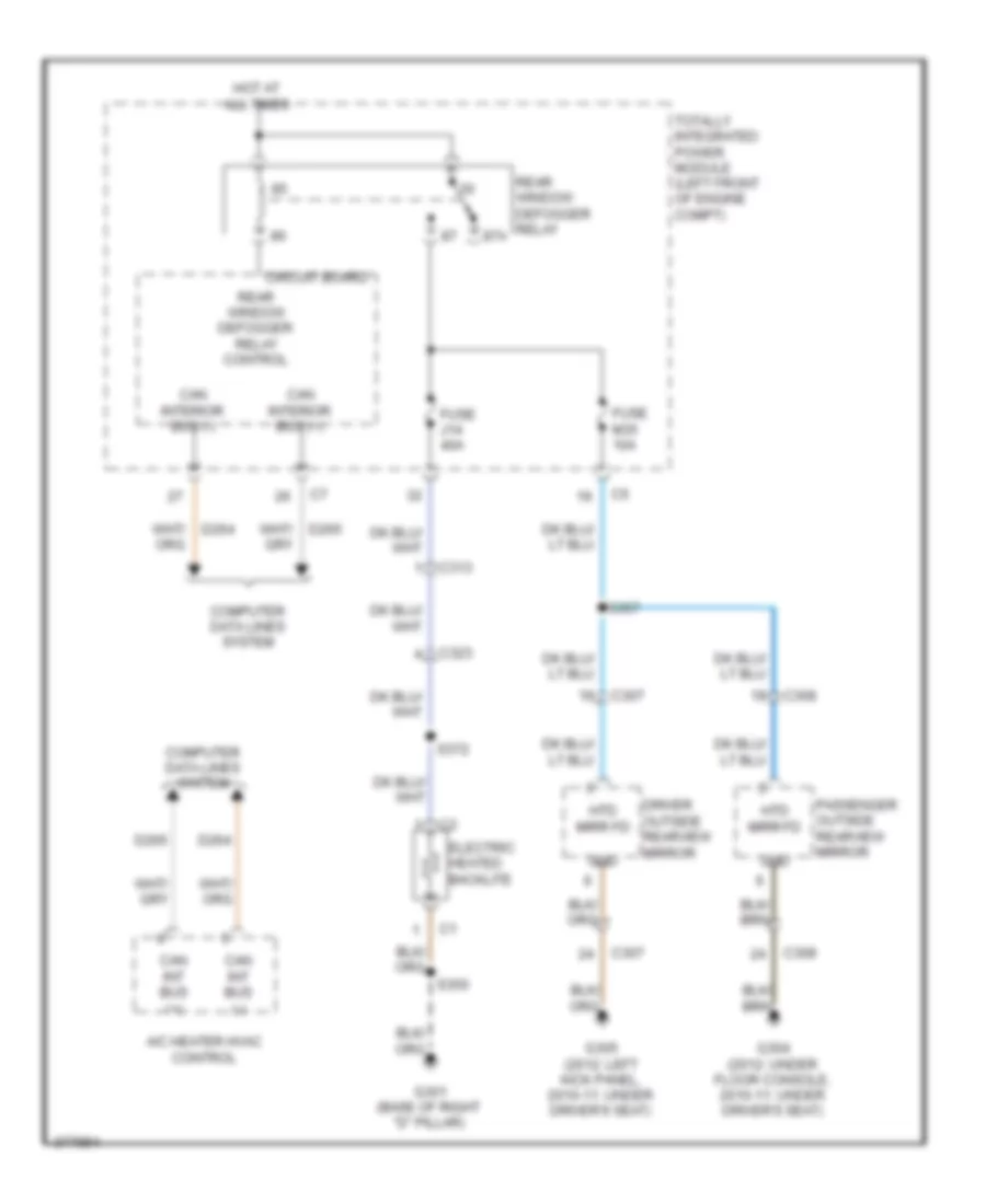 Defoggers Wiring Diagram for Jeep Liberty Limited 2011