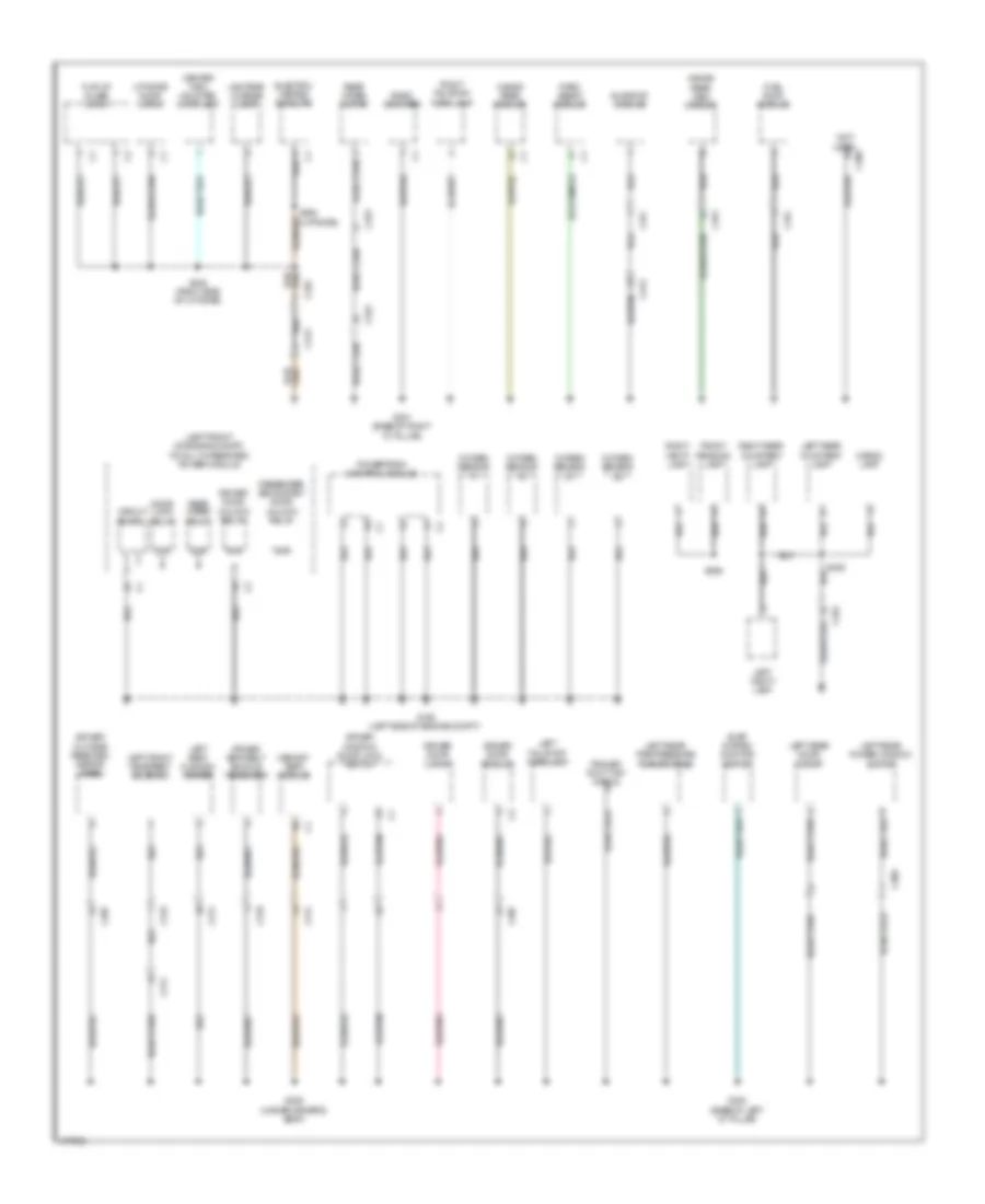 Ground Distribution Wiring Diagram 2 of 2 for Jeep Liberty Limited 2011