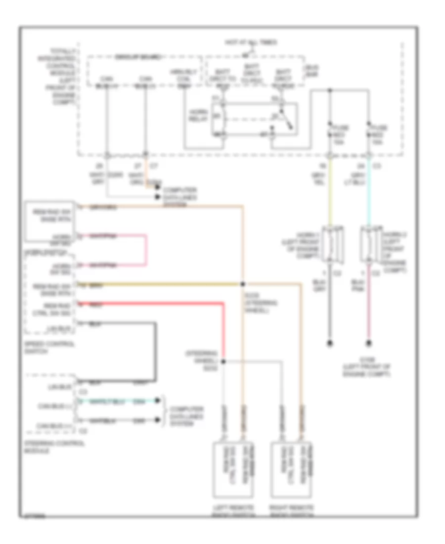 Horn Wiring Diagram for Jeep Liberty Limited 2011