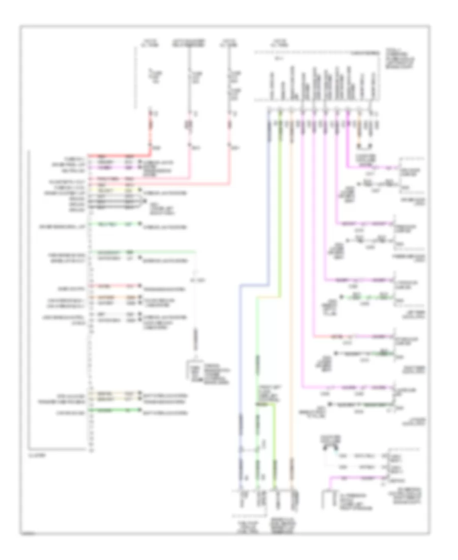 Instrument Cluster Wiring Diagram for Jeep Liberty Limited 2011
