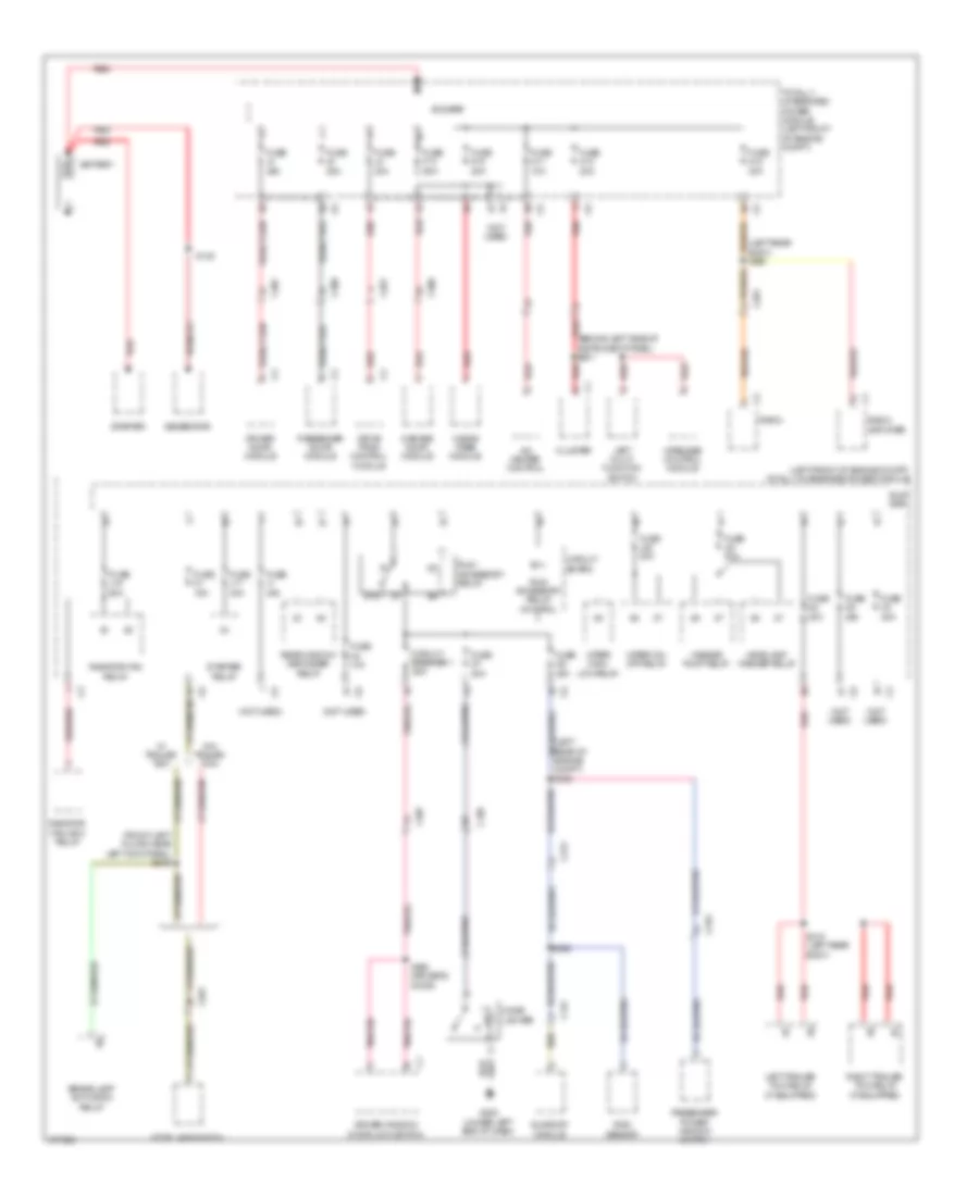 Power Distribution Wiring Diagram 1 of 3 for Jeep Liberty Limited 2011