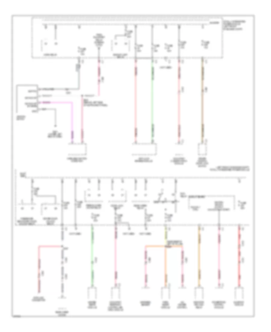 Power Distribution Wiring Diagram 3 of 3 for Jeep Liberty Limited 2011