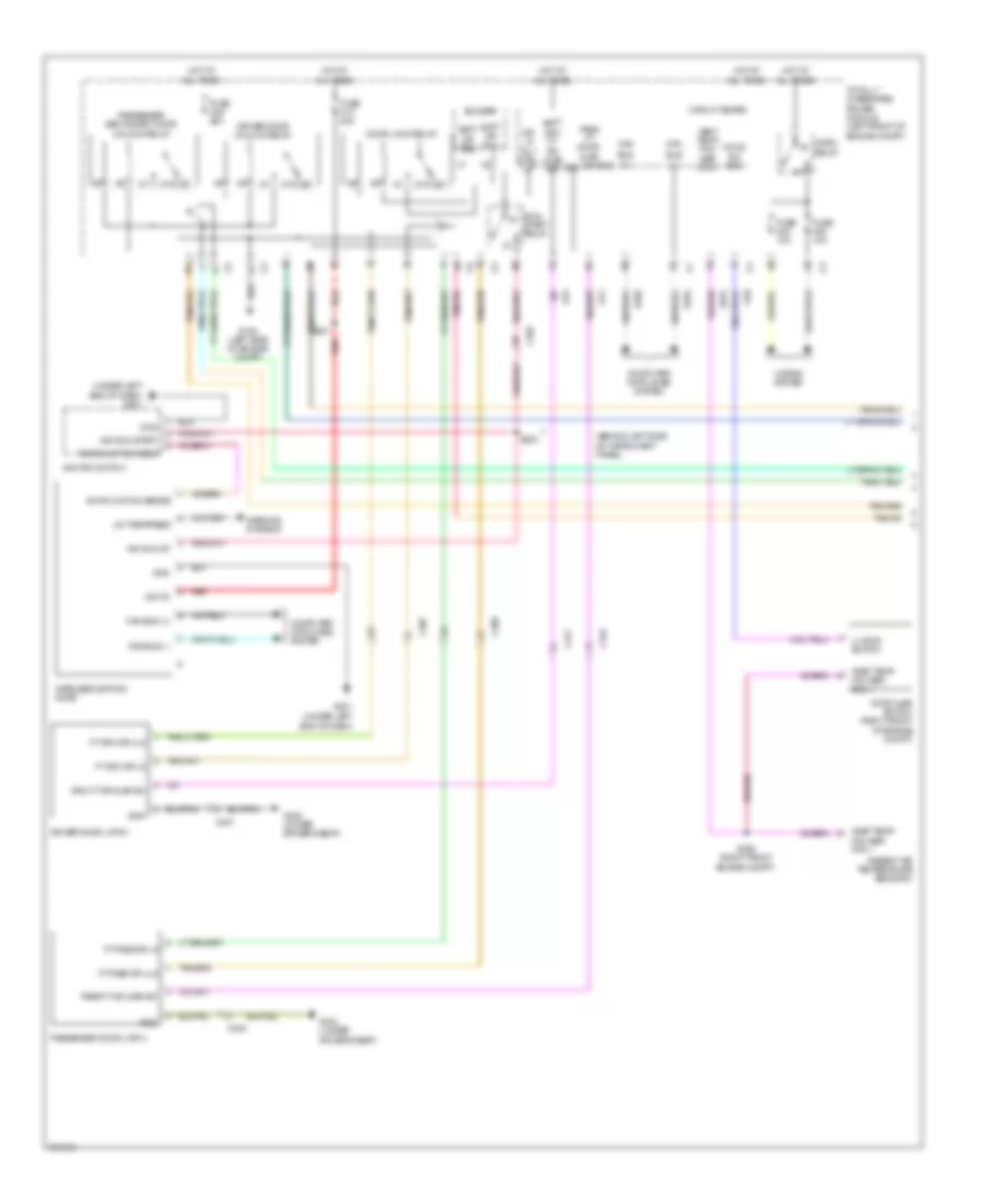 Power Door Locks Wiring Diagram 1 of 2 for Jeep Liberty Limited 2011