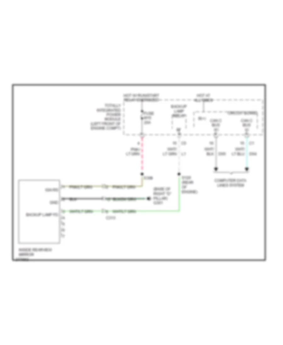 Automatic Day Night Mirror Wiring Diagram without Hands Free for Jeep Liberty Limited 2011