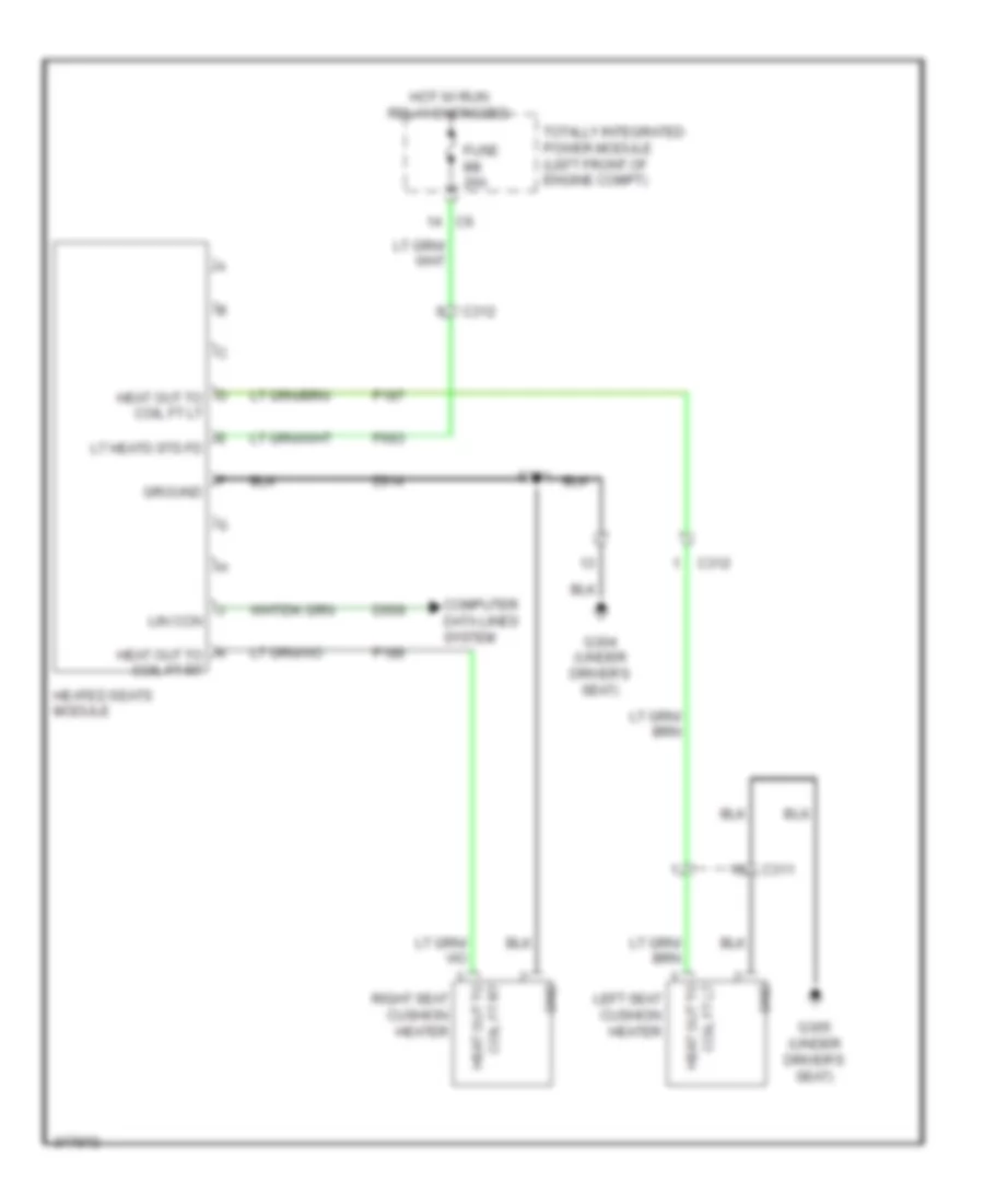 Heated Seats Wiring Diagram for Jeep Liberty Limited 2011