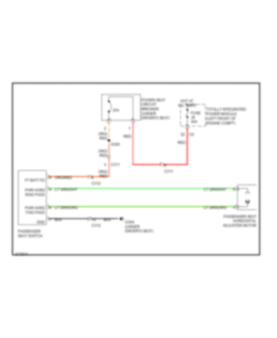 Passenger Power Seat Wiring Diagram for Jeep Liberty Limited 2011