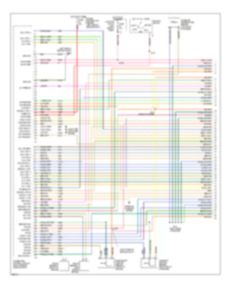 5.7L, Engine Performance Wiring Diagram (1 of 6) for Jeep Grand Cherokee Limited 2006