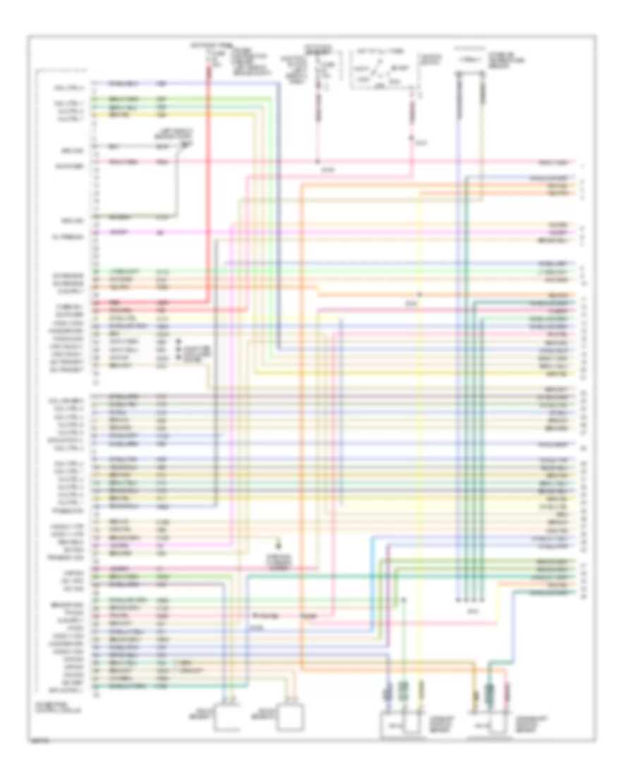 6.1L, Engine Performance Wiring Diagram (1 of 5) for Jeep Grand Cherokee Limited 2006