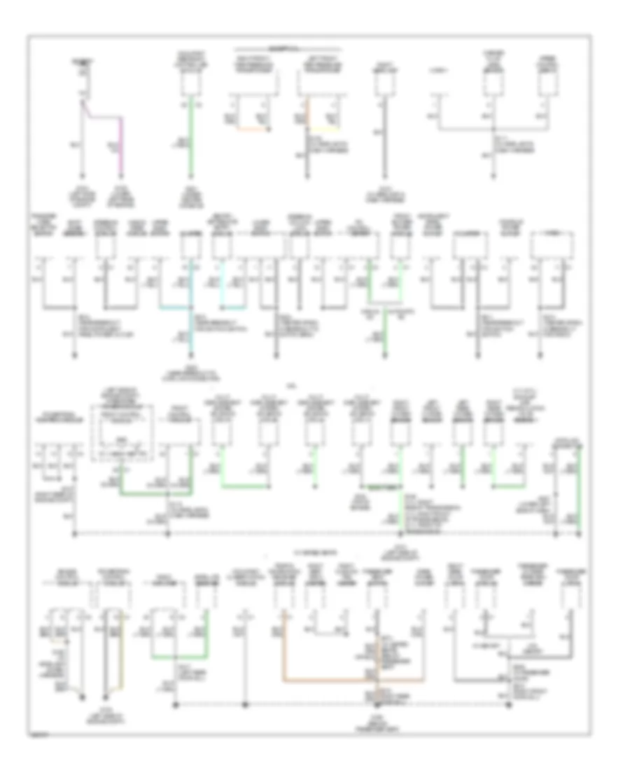 Ground Distribution Wiring Diagram 1 of 2 for Jeep Grand Cherokee Limited 2006