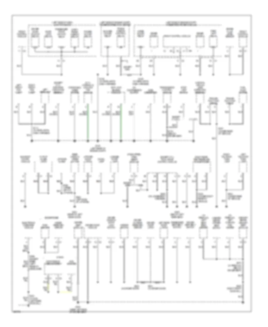 Ground Distribution Wiring Diagram 2 of 2 for Jeep Grand Cherokee Limited 2006